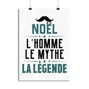 Affiche noël l'homme le mythe la légende
