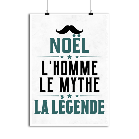 Affiche noël l'homme le mythe la légende