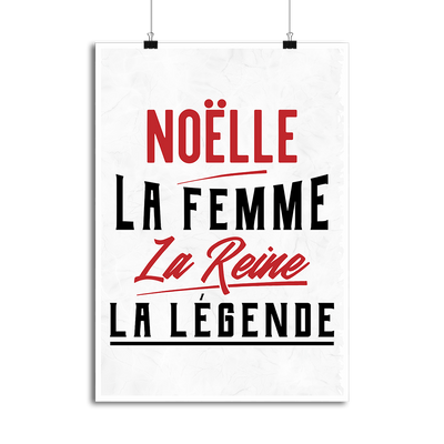 Affiche noëlle la femme la reine la légende