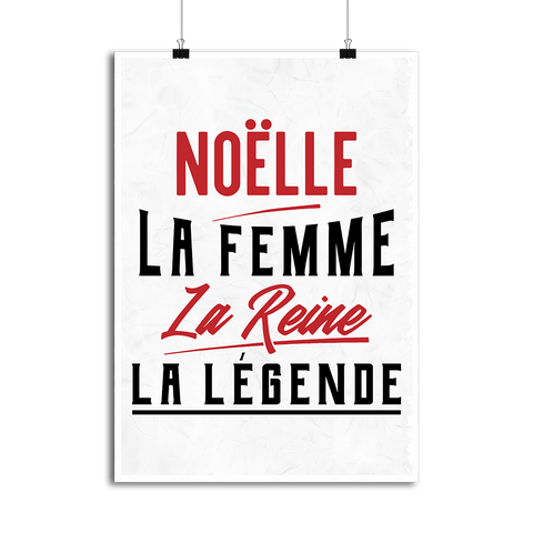 Affiche noëlle la femme la reine la légende