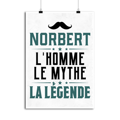 Affiche norbert l'homme le mythe la légende