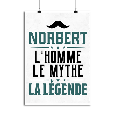 Affiche norbert l'homme le mythe la légende