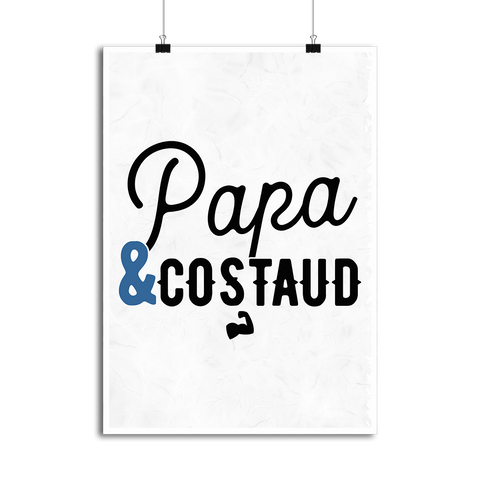 Affiche papa & costaud