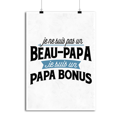 Affiche papa bonus beau papa