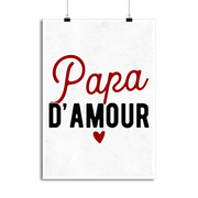 Affiche papa d'amour