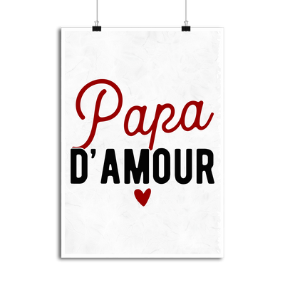 Affiche papa d'amour