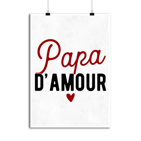 Affiche papa d'amour