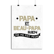Affiche papa et beau papa