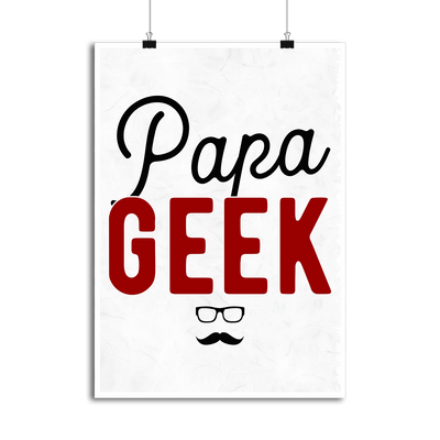 Affiche papa geek