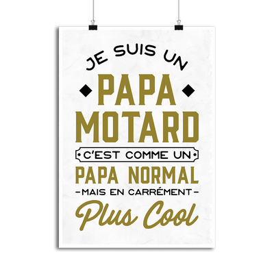 Affiche papa motard 2