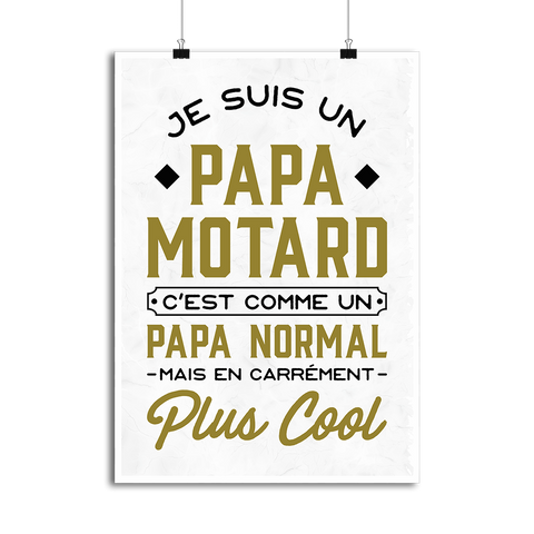 Affiche papa motard 2