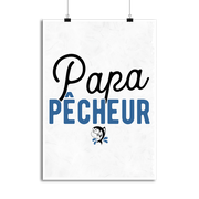 Affiche papa pêcheur