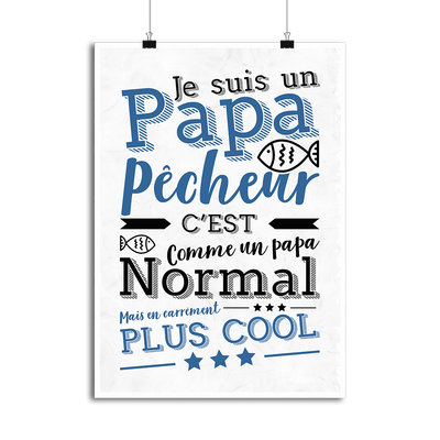 Affiche papa pêcheur 2