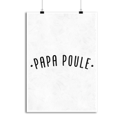 Affiche papa poule