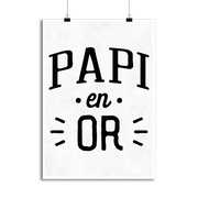 Affiche papi en or