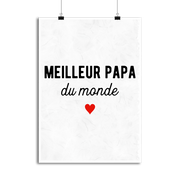 Affiche pas cher meilleur papa du monde