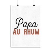 Affiche pas cher papa au rhum