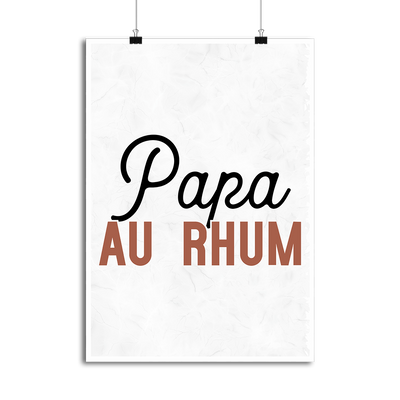 Affiche pas cher papa au rhum