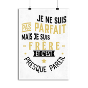 Affiche pas parfait mais frère