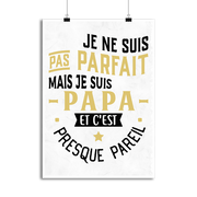 Affiche pas parfait papa