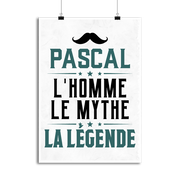 Affiche pascal l'homme le mythe la légende