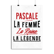Affiche pascale la femme la reine la légende