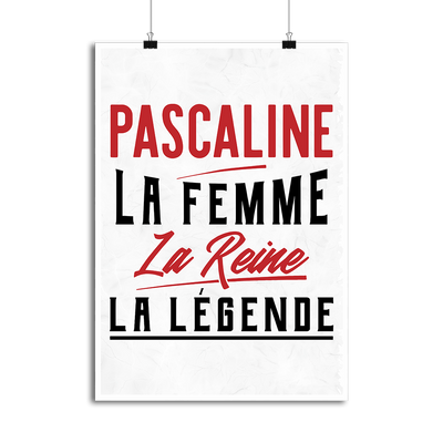 Affiche pascaline la femme la reine la légende