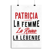 Affiche patricia la femme la reine la légende