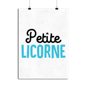 Affiche petite licorne