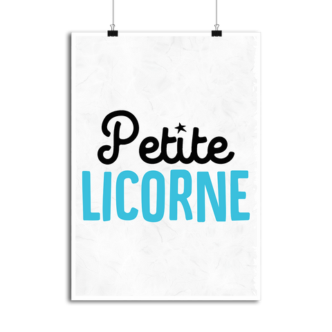 Affiche petite licorne