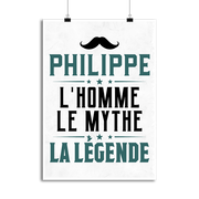 Affiche philippe l'homme le mythe la légende