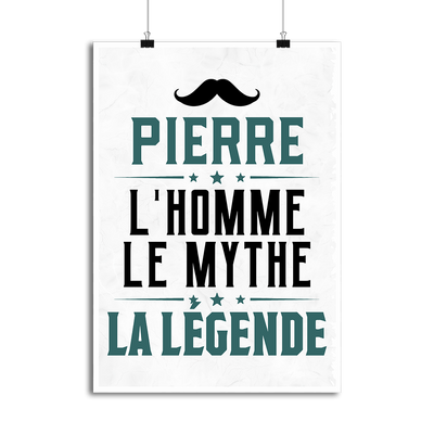 Affiche pierre l'homme le mythe la légende