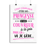 Affiche princesse et couvreur