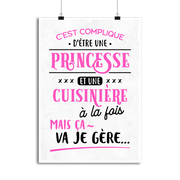 Affiche princesse et cuisinière