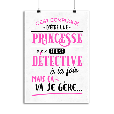 Affiche princesse et détective