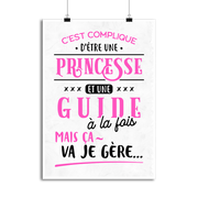 Affiche princesse et guide
