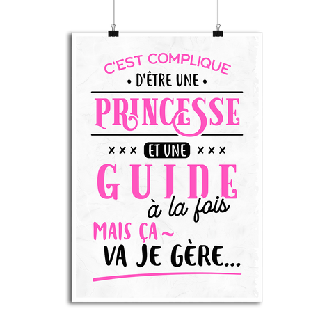 Affiche princesse et guide