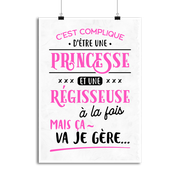Affiche princesse et régisseuse
