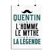 Affiche quentin l'homme le mythe la légende