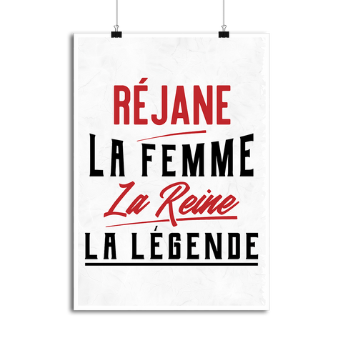 Affiche réjane la femme la reine la légende