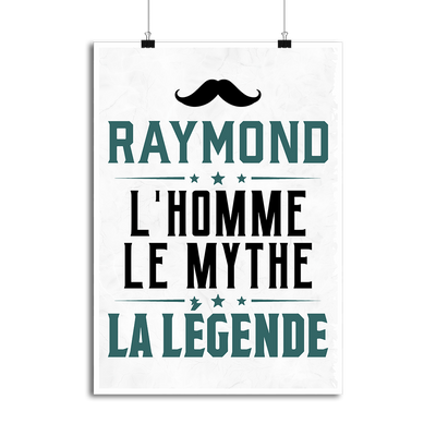 Affiche raymond l'homme le mythe la légende