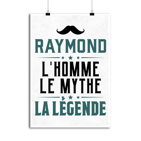 Affiche raymond l'homme le mythe la légende