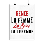 Affiche renée la femme la reine la légende
