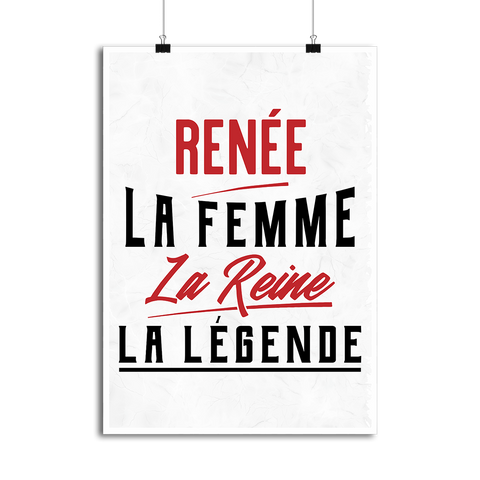 Affiche renée la femme la reine la légende
