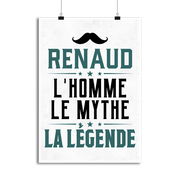 Affiche renaud l'homme le mythe la légende