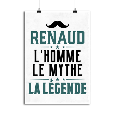 Affiche renaud l'homme le mythe la légende