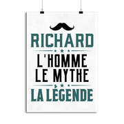 Affiche richard l'homme le mythe la légende