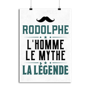 Affiche rodolphe l'homme le mythe la légende