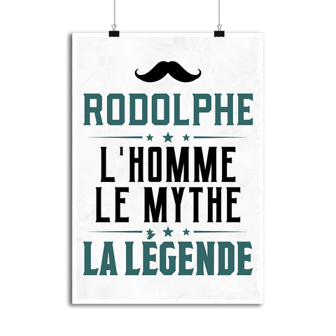 Affiche rodolphe l'homme le mythe la légende