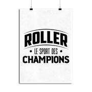 Affiche roller le sport des champions